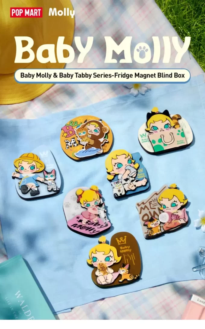 Baby Molly & Baby Tabby -sarja – jääkaappimagneetti, sokea laatikko