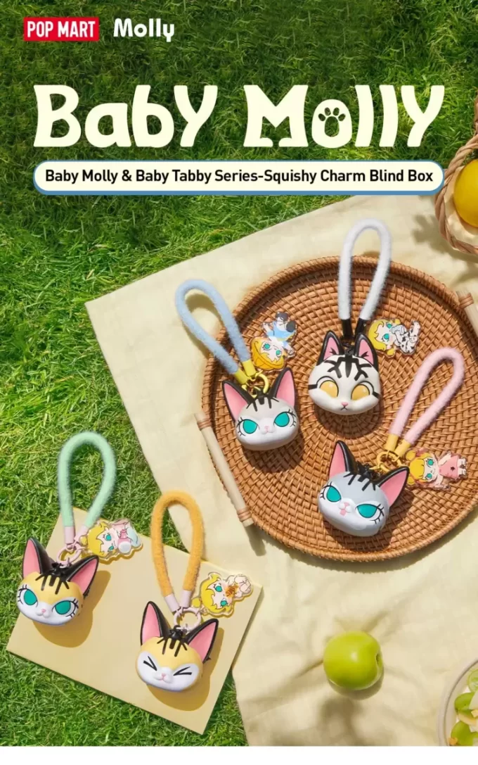 Baby Molly & Baby Tabby -sarjan pinch-riipusverho