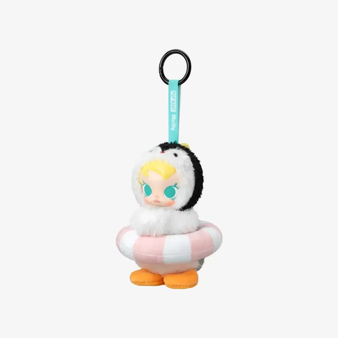 Baby Molly × Pingu Happy Fishing -sarja – vinyylipehmoinen riipuslaatikko