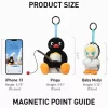 Baby Molly × Pingu Happy Fishing -sarja – vinyylipehmoinen riipuslaatikko