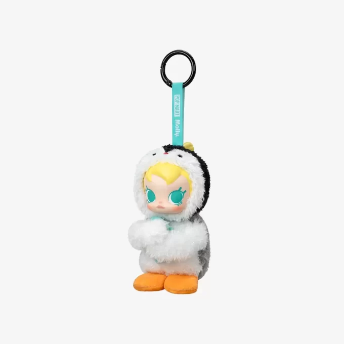 Baby Molly × Pingu Happy Fishing -sarja – vinyylipehmoinen riipuslaatikko