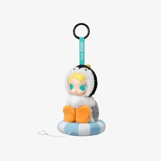 Baby Molly × Pingu Happy Fishing -sarja – vinyylipehmoinen riipuslaatikko