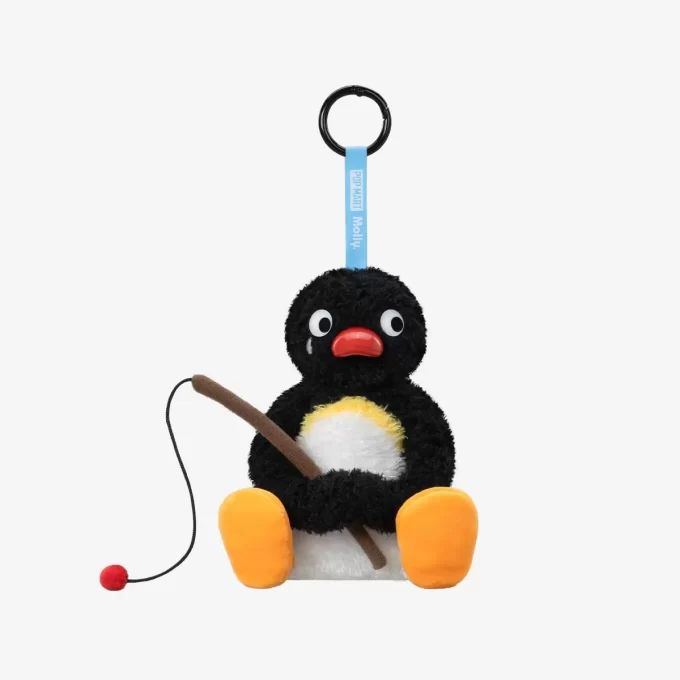Baby Molly × Pingu Happy Fishing -sarja – vinyylipehmoinen riipuslaatikko