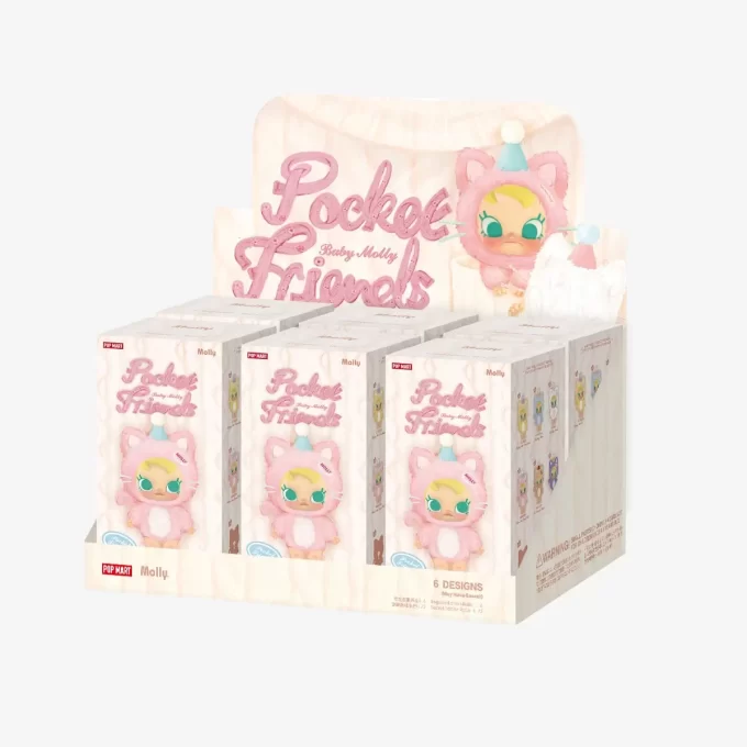 Baby Molly Pocket Friends -sarja – vinyylipehmoinen riipusverholaatikko