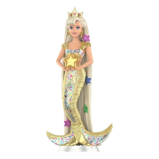 Barbie-tyyli-ikoni ”1996 Jalokivien Hiusten Merenneito Barbie”