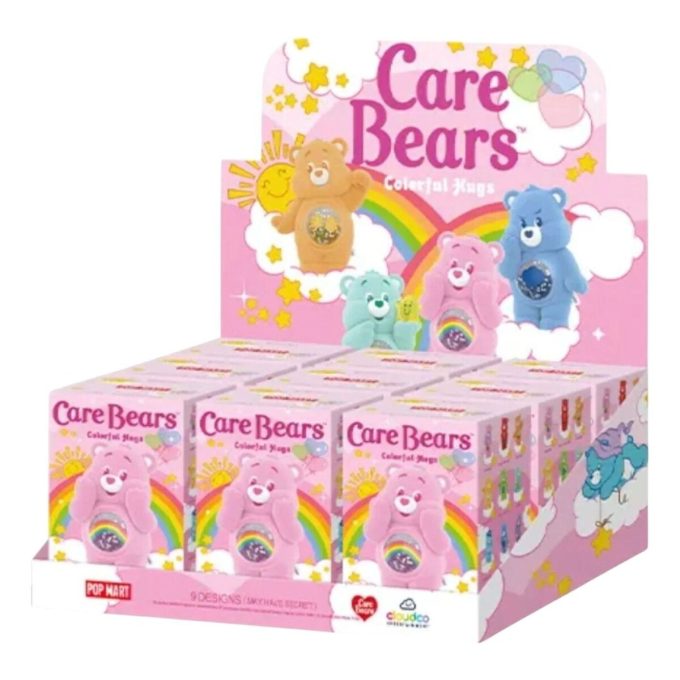 Care Bears värikkäät halailuhahmot sinetöity kotelo (9 sokeaa rasiaa)