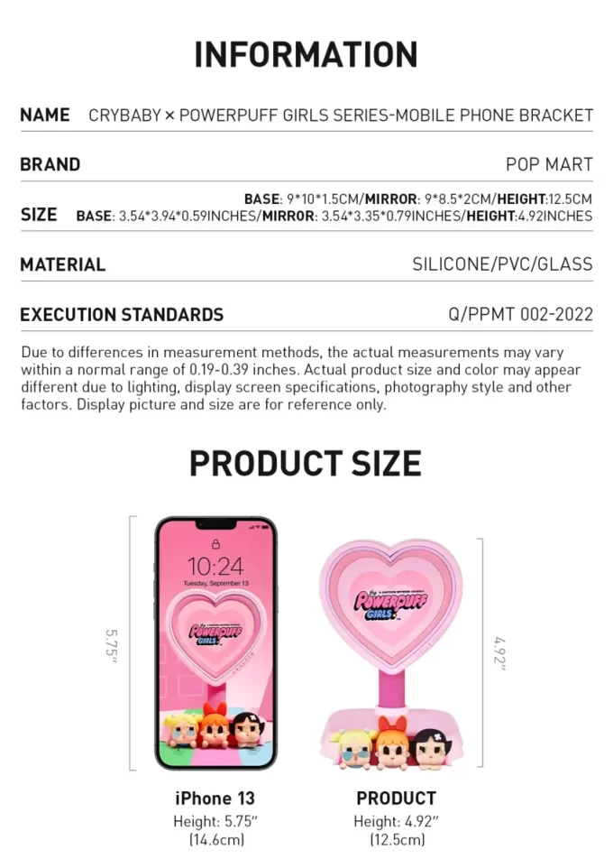 CRYBABY × Powerpuff Girls -sarja – Matkapuhelinteline