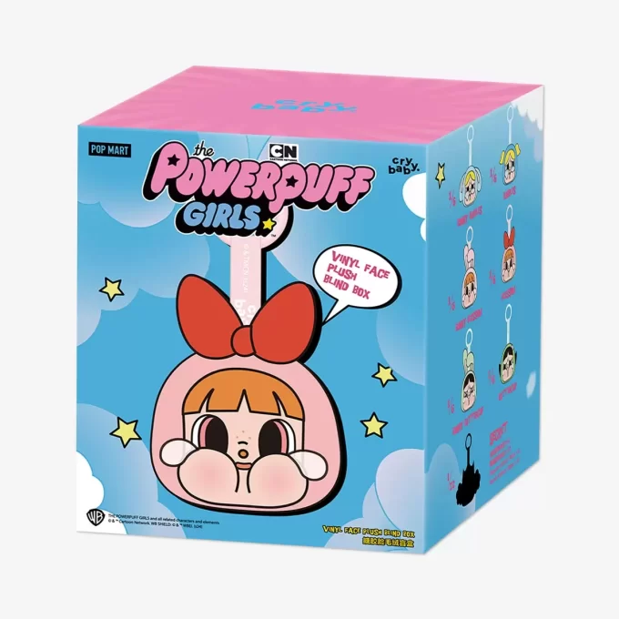 CRYBABY × Powerpuff Girls -sarja – Vinyylikasvopehmoinen kaihdinlaatikko