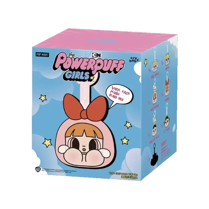 CRYBABY × Powerpuff Girls -sarja – Vinyylikasvopehmoinen kaihdinlaatikko