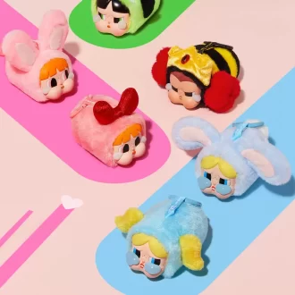 CRYBABY × Powerpuff Girls -sarja – Vinyylikasvopehmoinen kaihdinlaatikko