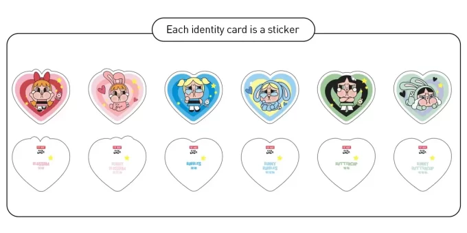 CRYBABY× Powerpuff Girls -sarjan korttiteline, sokea laatikko
