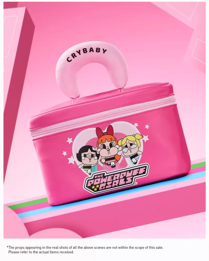 CRYBABY × Powerpuff Girls -sarjan kosmetiikkalaukku