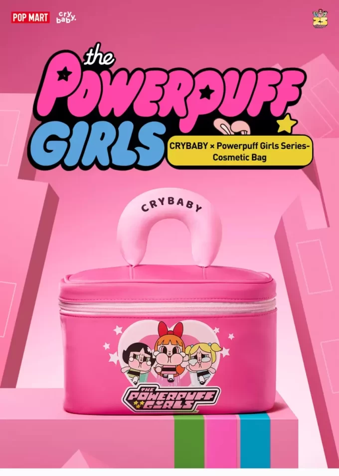 CRYBABY × Powerpuff Girls -sarjan kosmetiikkalaukku