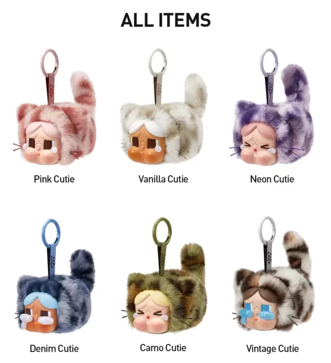 CRYBABY Wild But Cutie -sarja – Vinyylinen pehmoinen riipusrasia