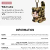 CRYBABY Wild But Cutie -sarja – Vinyylinen pehmoinen riipusrasia