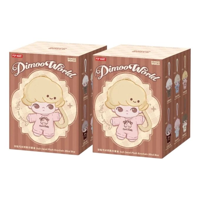 Dimoo Crush on Coffee -pehmoavaimenperä, sinetöity kotelo (2 sokeaa rasiaa)