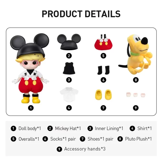 DIMOO MICKEY 1/8 Toimintahahmo