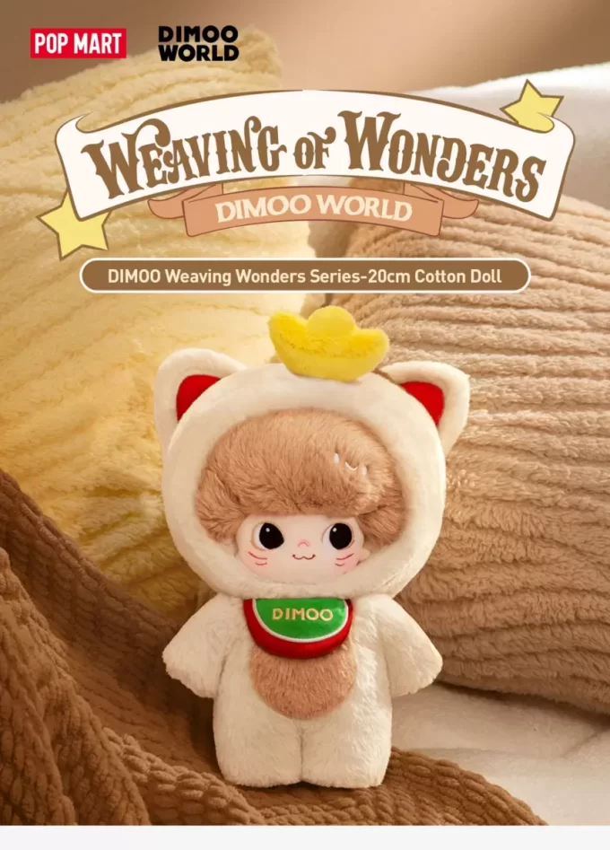 DIMOO Weaving Wonders -sarja – 20 cm puuvillanukke