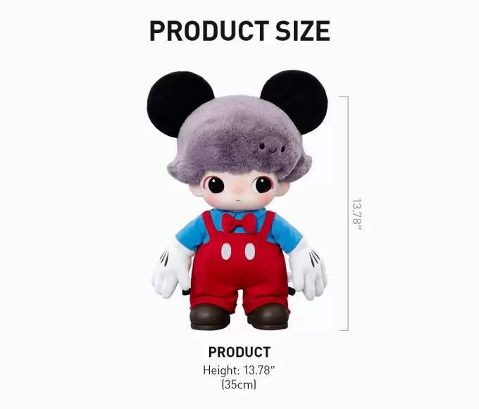 DIMOO WORLD × DISNEY -sarja – Mikki vinyylipehmolaukku