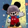 DIMOO WORLD × DISNEY -sarja – Mikki vinyylipehmolaukku