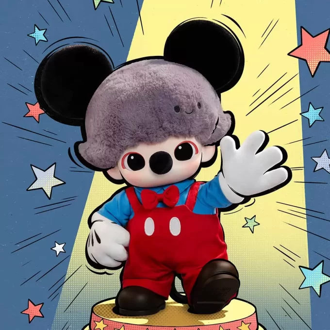 DIMOO WORLD × DISNEY -sarja – Mikki vinyylipehmolaukku