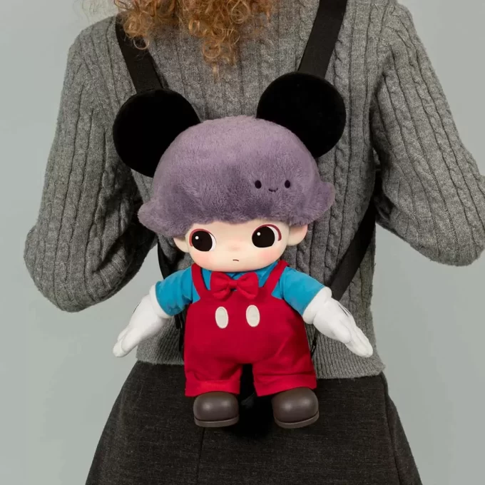 DIMOO WORLD × DISNEY -sarja – Mikki vinyylipehmolaukku