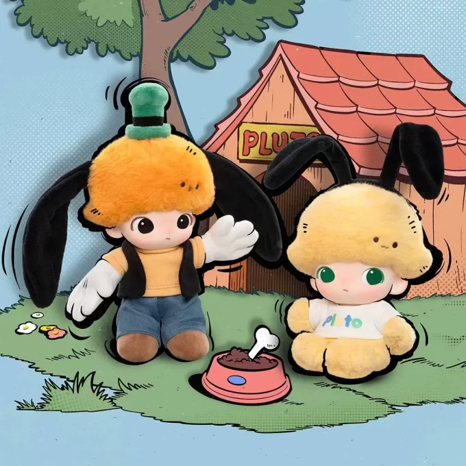 DIMOO WORLD × DISNEY -sarja – Vinyylipehmoinen avaimenperärasia