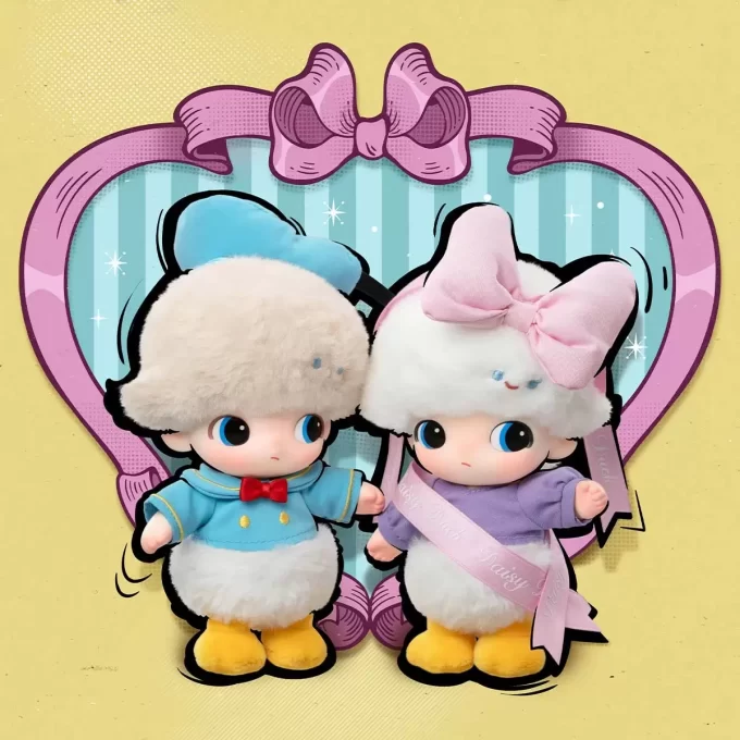 DIMOO WORLD × DISNEY -sarja – Vinyylipehmoinen avaimenperärasia