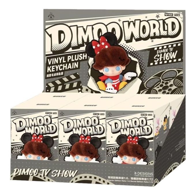 Disney Dimoo World Vinyylipehmo Riipus Sinetöity Suojakotelo (6 Suojalaatikkoa)