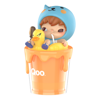 Hirono x Qoo Drink Finish saa kasvosi vaaleanpunaiseksi