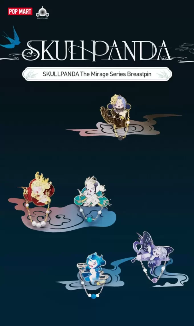 KULLPANDA Mirage-sarjan rintaneula