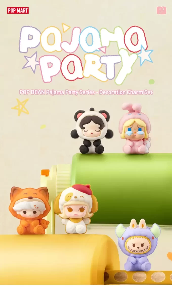 Kupla Söpö Particle Pajama Party -sarjan Koristeellinen Solki Setti