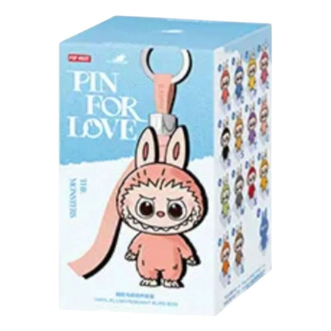 Labubu Pin for Love -pehmoinen riipusverholaatikko (N-Z) (1 verholaatikko)