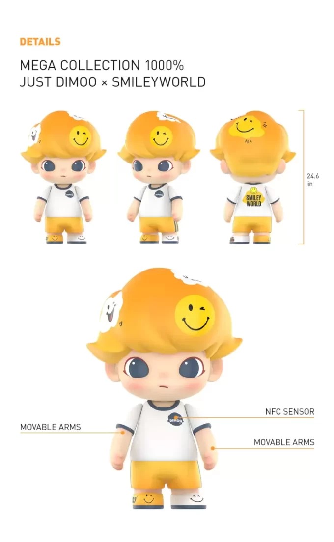 MEGA-KOKOELMA 1000 % VAIN DIMOO × SmileyWorld
