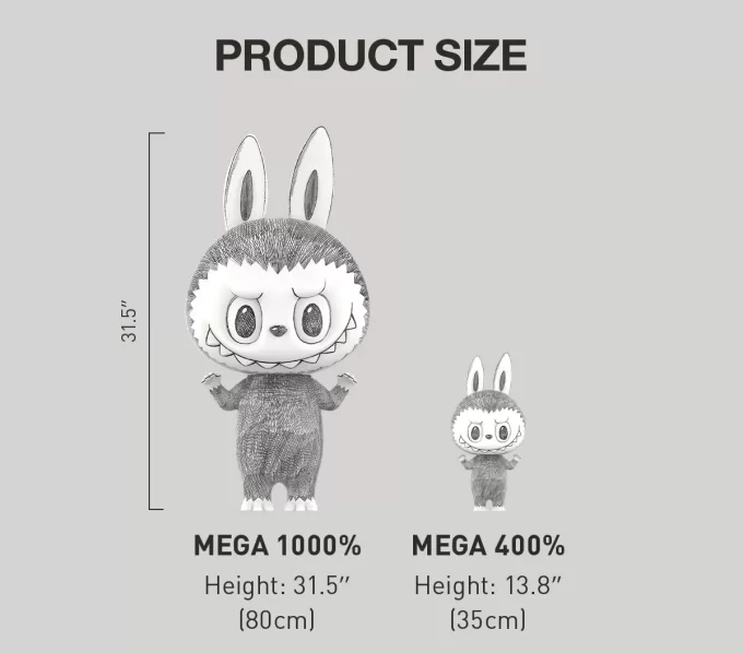 MEGA LABUBU 1000% luonnos
