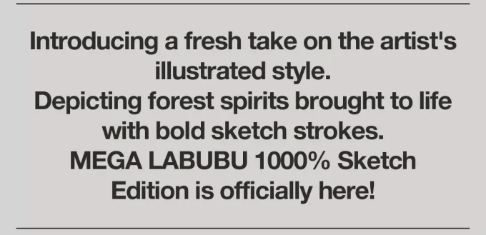 MEGA LABUBU 1000% luonnos