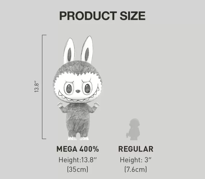 MEGA LABUBU 400% luonnos