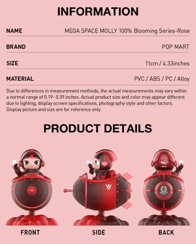 MEGA SPACE MOLLY 100 % kukintasarja – ruusu