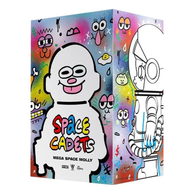 Mega Space Molly 400% Jon Burgerman Space Cadets -sinetöidyt kotelot (1 sokea laatikko)