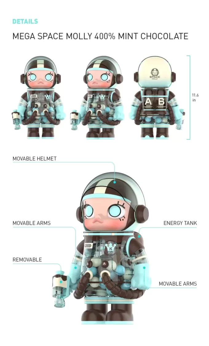MEGA SPACE MOLLY 400 % minttusuklaa