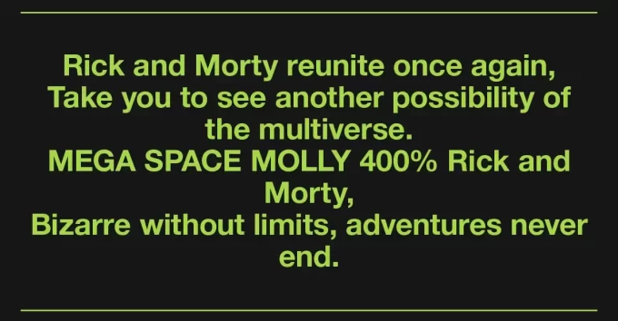 MEGA SPACE MOLLY 400% Rick ja Morty
