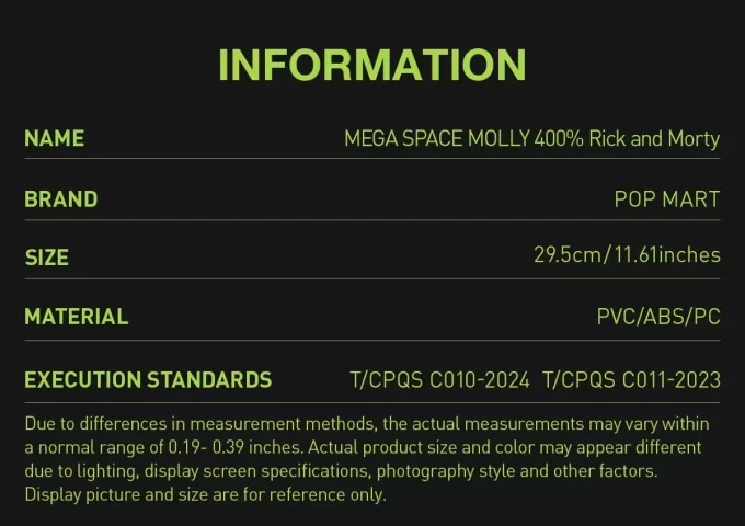 MEGA SPACE MOLLY 400% Rick ja Morty