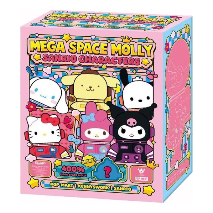 Mega Space Molly Sanrio -hahmot 400% sinetöity kotelo (1 sokea laatikko)
