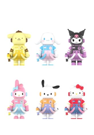 Mega Space Molly Sanrio -hahmot 400% sinetöity kotelo (6 sokkolaatikkoa)
