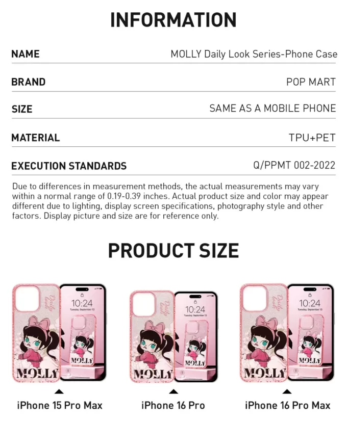 MOLLY Daily Look -sarjan puhelinkotelo