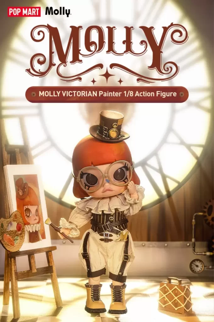 MOLLY Viktoriaaninen taidemaalari 1/8 toimintahahmo