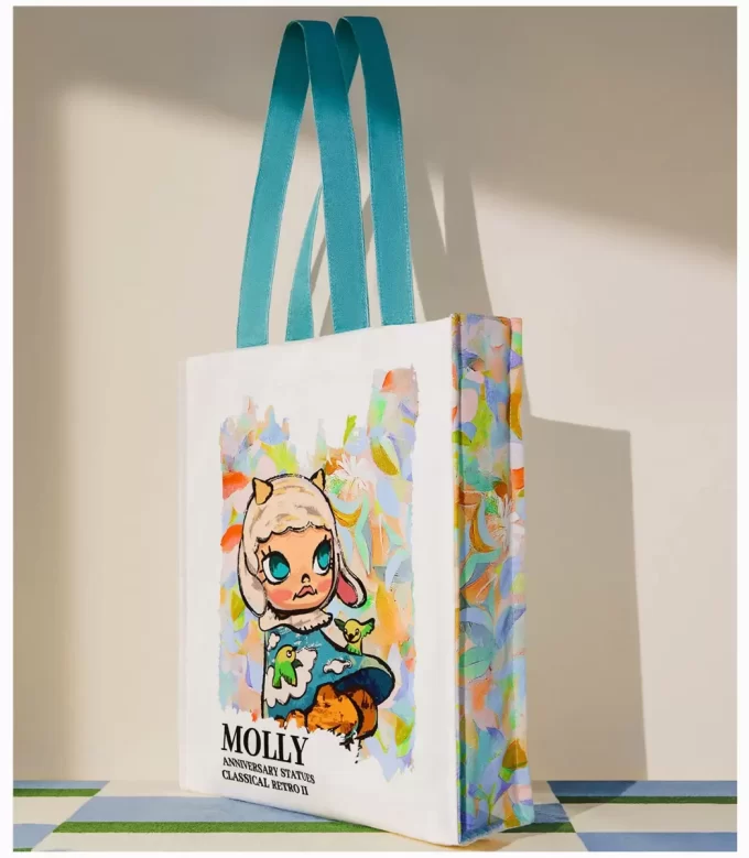 MOLLY-vuosipäiväpatsaat klassinen retro 2-sarja – kangaskassi