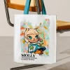 MOLLY-vuosipäiväpatsaat klassinen retro 2-sarja – kangaskassi