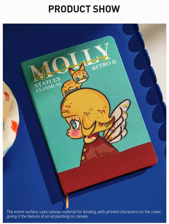 MOLLY-vuosipäiväpatsaat klassinen retro 2 -sarja – muistikirja