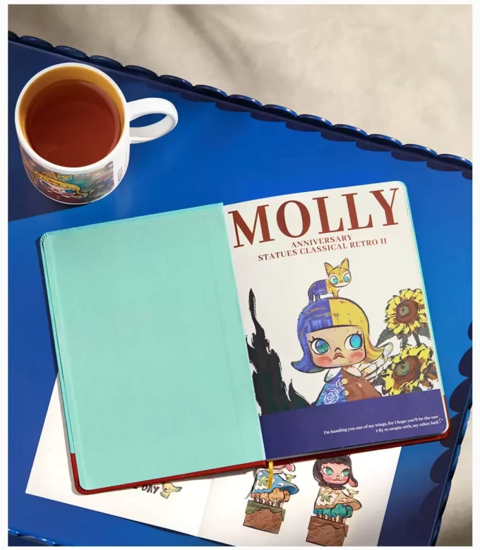 MOLLY-vuosipäiväpatsaat klassinen retro 2 -sarja – muistikirja